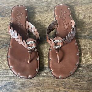 Brighton Women's Brown Braided Sandals